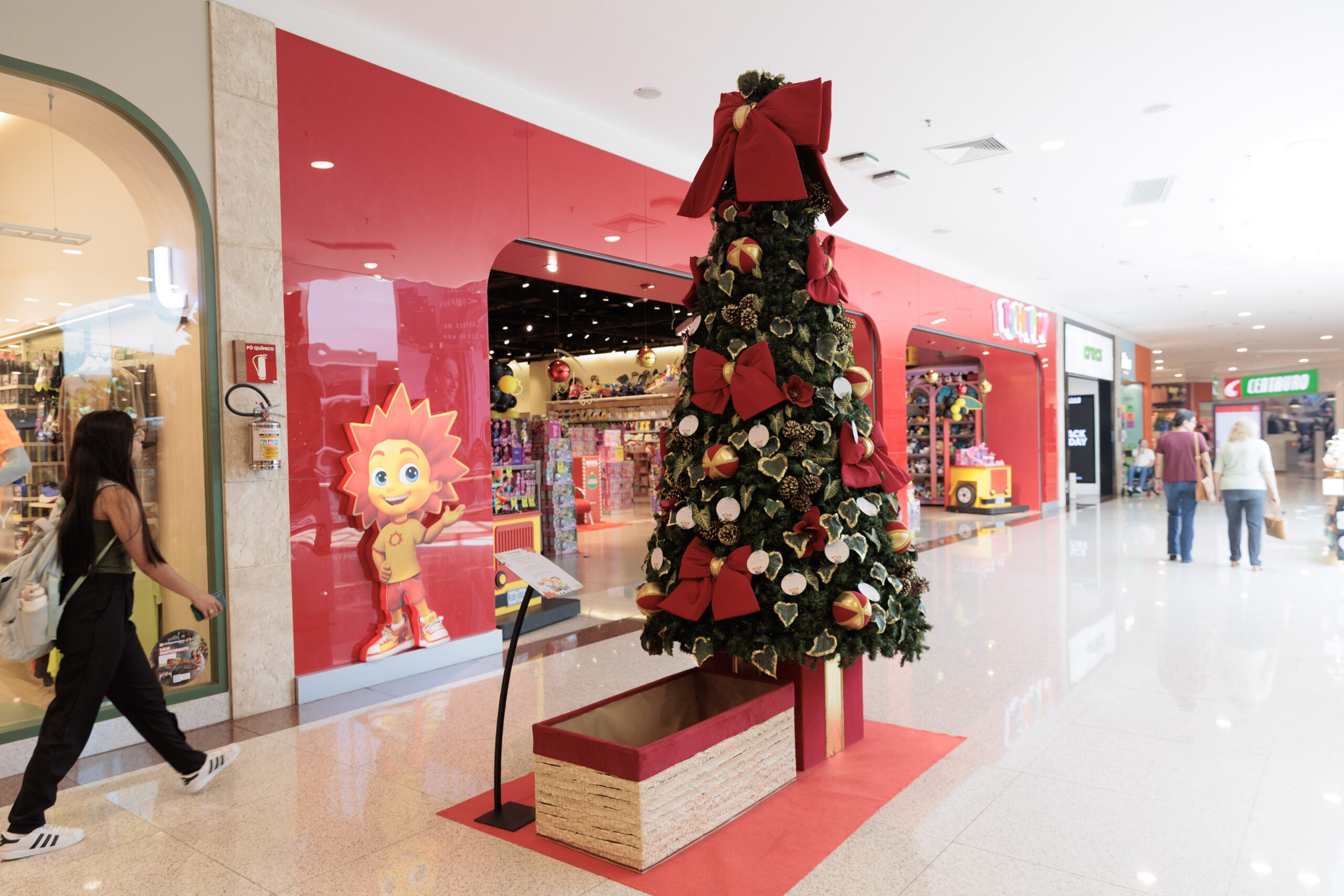 Projeto Árvores Solidárias do RibeirãoShopping arrecada presentes de Natal para crianças, idosas e pets